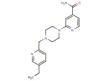 2-{4-[(5-ethylpyridin-2-yl)methyl]piperazin-1-yl}isonicotinamide