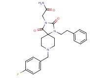 2-[8-(4-fluorobenzyl)-2,4-dioxo-1-(2-phenylethyl)-1,3,8-triazaspiro[4.5]dec-3-yl]acetamide