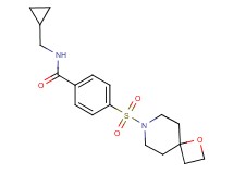 N-(cyclopropylmethyl)-4-(1-oxa-7-azaspiro[3.5]non-7-ylsulfonyl)benzamide
