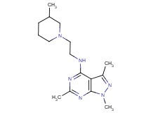 1,3,6-trimethyl-N-[2-(3-methyl-1-piperidinyl)ethyl]-1H-pyrazolo[3,4-d]pyrimidin-4-amine