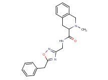 N-[(5-benzyl-1,2,4-oxadiazol-3-yl)methyl]-2-methyl-1,2,3,4-tetrahydro-3-isoquinolinecarboxamide