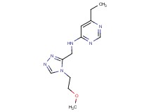 6-ethyl-N-{[4-(2-methoxyethyl)-4H-1,2,4-triazol-3-yl]methyl}pyrimidin-4-amine