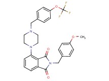 2-(4-methoxybenzyl)-4-{4-[4-(trifluoromethoxy)benzyl]-1-piperazinyl}-1H-isoindole-1,3(2H)-dione