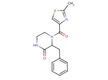 3-benzyl-4-[(2-methyl-1,3-thiazol-4-yl)carbonyl]piperazin-2-one