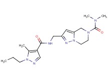 N,N-dimethyl-2-({[(5-methyl-1-propyl-1H-pyrazol-4-yl)carbonyl]amino}methyl)-6,7-dihydropyrazolo[1,5-a]pyrazine-5(4H)-carboxamide