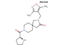 2-[(3,5-dimethyl-4-isoxazolyl)methyl]-8-L-prolyl-2,8-diazaspiro[4.5]decan-3-one hydrochloride