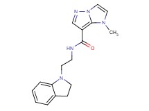 N-[2-(2,3-dihydro-1H-indol-1-yl)ethyl]-1-methyl-1H-imidazo[1,2-b]pyrazole-7-carboxamide