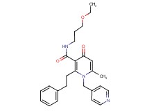 N-(3-ethoxypropyl)-6-methyl-4-oxo-2-(2-phenylethyl)-1-(4-pyridinylmethyl)-1,4-dihydro-3-pyridinecarboxamide