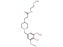 3-[1-(4-hydroxy-3,5-dimethoxybenzyl)-4-piperidinyl]-N-(2-methoxyethyl)propanamide
