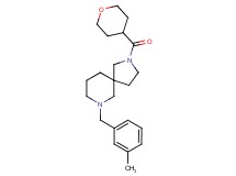 7-(3-methylbenzyl)-2-(tetrahydro-2H-pyran-4-ylcarbonyl)-2,7-diazaspiro[4.5]decane