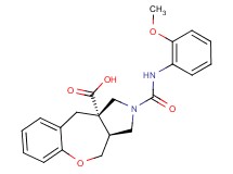 (3aS*,10aS*)-2-{[(2-methoxyphenyl)amino]carbonyl}-2,3,3a,4-tetrahydro-1H-[1]benzoxepino[3,4-c]pyrrole-10a(10H)-carboxylic acid