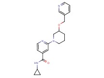 N-cyclopropyl-2-[3-(3-pyridinylmethoxy)-1-piperidinyl]isonicotinamide