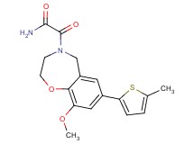 2-[9-methoxy-7-(5-methyl-2-thienyl)-2,3-dihydro-1,4-benzoxazepin-4(5H)-yl]-2-oxoacetamide
