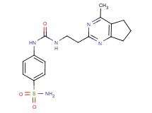 4-[({[2-(4-methyl-6,7-dihydro-5H-cyclopenta[d]pyrimidin-2-yl)ethyl]amino}carbonyl)amino]benzenesulfonamide