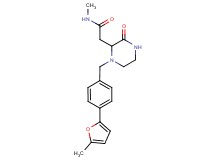 N-methyl-2-{1-[4-(5-methyl-2-furyl)benzyl]-3-oxopiperazin-2-yl}acetamide