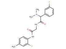 2-(dimethylamino)-N-{2-[(2-fluoro-4-methylphenyl)amino]-2-oxoethyl}-2-(3-fluorophenyl)acetamide