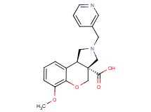 (3aR*,9bR*)-6-methoxy-2-(pyridin-3-ylmethyl)-1,2,3,9b-tetrahydrochromeno[3,4-c]pyrrole-3a(4H)-carboxylic acid