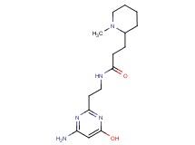 N-[2-(4-amino-6-hydroxy-2-pyrimidinyl)ethyl]-3-(1-methyl-2-piperidinyl)propanamide