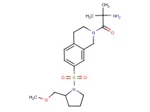 1-[7-{[2-(methoxymethyl)pyrrolidin-1-yl]sulfonyl}-3,4-dihydroisoquinolin-2(1H)-yl]-2-methyl-1-oxopropan-2-amine