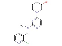 1-{2-[[(2-chloropyridin-3-yl)methyl](methyl)amino]pyrimidin-4-yl}piperidin-3-ol