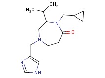 4-(cyclopropylmethyl)-1-(1H-imidazol-4-ylmethyl)-3-isopropyl-1,4-diazepan-5-one