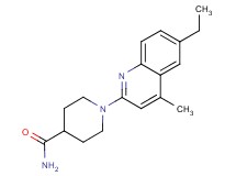 1-(6-ethyl-4-methylquinolin-2-yl)piperidine-4-carboxamide
