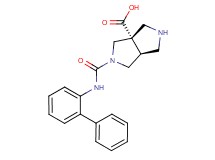 (3aS*,6aS*)-2-[(biphenyl-2-ylamino)carbonyl]hexahydropyrrolo[3,4-c]pyrrole-3a(1H)-carboxylic acid