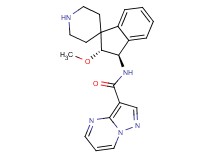 N-[rel-(2R,3R)-2-methoxy-2,3-dihydrospiro[indene-1,4'-piperidin]-3-yl]pyrazolo[1,5-a]pyrimidine-3-carboxamide hydrochloride