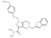5-(1-benzothien-2-ylmethyl)-1-[2-(4-methoxyphenyl)ethyl]-N,N-dimethyl-4,5,6,7-tetrahydro-1H-pyrazolo[4,3-c]pyridine-3-carboxamide