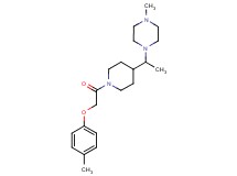 1-methyl-4-(1-{1-[(4-methylphenoxy)acetyl]-4-piperidinyl}ethyl)piperazine