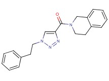 2-{[1-(2-phenylethyl)-1H-1,2,3-triazol-4-yl]carbonyl}-1,2,3,4-tetrahydroisoquinoline