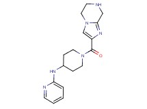 N-[1-(5,6,7,8-tetrahydroimidazo[1,2-a]pyrazin-2-ylcarbonyl)-4-piperidinyl]-2-pyridinamine