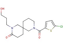 8-[(5-chloro-2-thienyl)carbonyl]-2-(3-hydroxypropyl)-2,8-diazaspiro[5.5]undecan-3-one