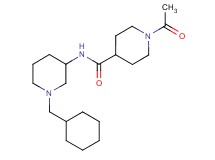 1-acetyl-N-[1-(cyclohexylmethyl)-3-piperidinyl]-4-piperidinecarboxamide