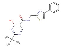 2-tert-butyl-4-hydroxy-N-[(4-phenyl-1,3-thiazol-2-yl)methyl]pyrimidine-5-carboxamide