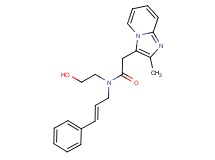 N-(2-hydroxyethyl)-2-(2-methylimidazo[1,2-a]pyridin-3-yl)-N-[(2E)-3-phenylprop-2-en-1-yl]acetamide