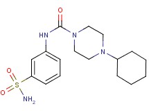 N-[3-(aminosulfonyl)phenyl]-4-cyclohexylpiperazine-1-carboxamide