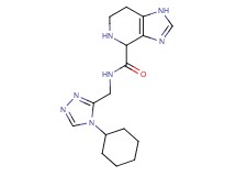 N-[(4-cyclohexyl-4H-1,2,4-triazol-3-yl)methyl]-4,5,6,7-tetrahydro-1H-imidazo[4,5-c]pyridine-4-carboxamide dihydrochloride