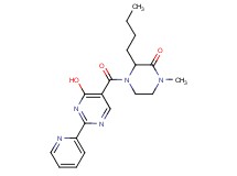 3-butyl-4-[(4-hydroxy-2-pyridin-2-ylpyrimidin-5-yl)carbonyl]-1-methylpiperazin-2-one