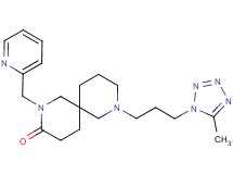 8-[3-(5-methyl-1H-tetrazol-1-yl)propyl]-2-(pyridin-2-ylmethyl)-2,8-diazaspiro[5.5]undecan-3-one