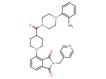 4-(4-{[4-(2-methylphenyl)-1-piperazinyl]carbonyl}-1-piperidinyl)-2-(4-pyridinylmethyl)-1H-isoindole-1,3(2H)-dione