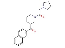2-naphthyl[1-(pyrrolidin-1-ylacetyl)piperidin-3-yl]methanone