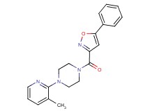 1-(3-methylpyridin-2-yl)-4-[(5-phenylisoxazol-3-yl)carbonyl]piperazine