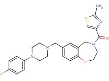 7-{[4-(4-fluorophenyl)-1-piperazinyl]methyl}-4-[(2-methyl-1,3-thiazol-4-yl)carbonyl]-2,3,4,5-tetrahydro-1,4-benzoxazepine