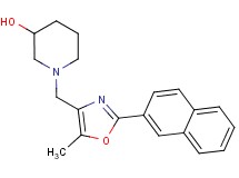 1-{[5-methyl-2-(2-naphthyl)-1,3-oxazol-4-yl]methyl}piperidin-3-ol
