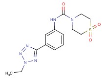 N-[3-(2-ethyl-2H-tetrazol-5-yl)phenyl]thiomorpholine-4-carboxamide 1,1-dioxide