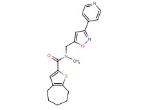 N-methyl-N-{[3-(4-pyridinyl)-5-isoxazolyl]methyl}-5,6,7,8-tetrahydro-4H-cyclohepta[b]thiophene-2-carboxamide