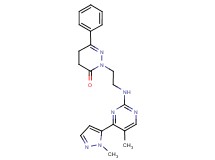 2-(2-{[5-methyl-4-(1-methyl-1H-pyrazol-5-yl)pyrimidin-2-yl]amino}ethyl)-6-phenyl-4,5-dihydropyridazin-3(2H)-one