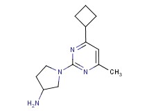 1-(4-cyclobutyl-6-methyl-2-pyrimidinyl)-3-pyrrolidinamine dihydrochloride