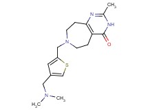 7-({4-[(dimethylamino)methyl]-2-thienyl}methyl)-2-methyl-3,5,6,7,8,9-hexahydro-4H-pyrimido[4,5-d]azepin-4-one